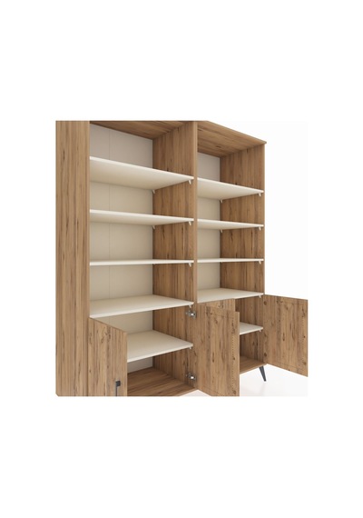 Kronos Gardrop 10 Raflı 4 Kapaklı 176x59x221 Çam-çam/aytaşı Beyaz Kronos Gardrop 10 Raflı 4 Kapaklı 176x59x221 Çam-çam/aytaşı Beyaz