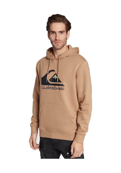 Quiksilver Eqyft04450 Big Logo Hoodie Kahverengi Erkek Sweatshirt Kahverengi