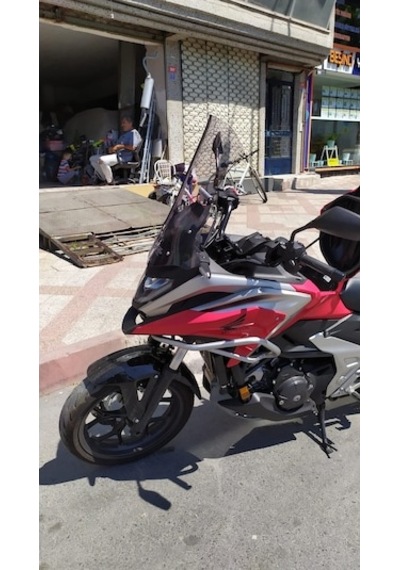 Zeus Motor 2021-2024 Honda Nc 750 X Uyumlu Uzun Ön Cam Açık Füme