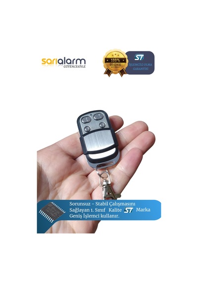 Akıllı Kopyalanabilen Otopark Kumandası Fix Kodlu 433.92 Mhz