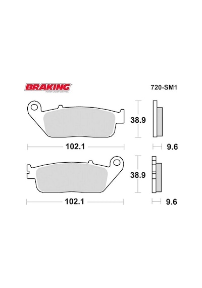 Braking 720SM1 Yarı Metalik Fren Balatası