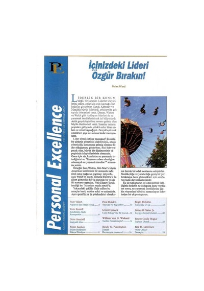 Personal Excellence - Yaşam Rotanızı Keşfedin - İçinizdeki Lideri Özgür Bırakın- Retro Eski Basım Koleksiyon Temmuz 2003 Yıl:4 Sayı:45