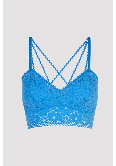 Penti Tina Dantelli Mavi Bralet Mavı Mavi