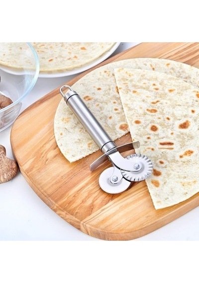 Çift Başlıklı Pizza Hamur Bıçağı-9055154279322