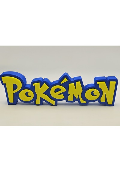Pokemon Logo Standı Masaüstü Süs Çocuk Odası Dekoru Oyuncu Figürü