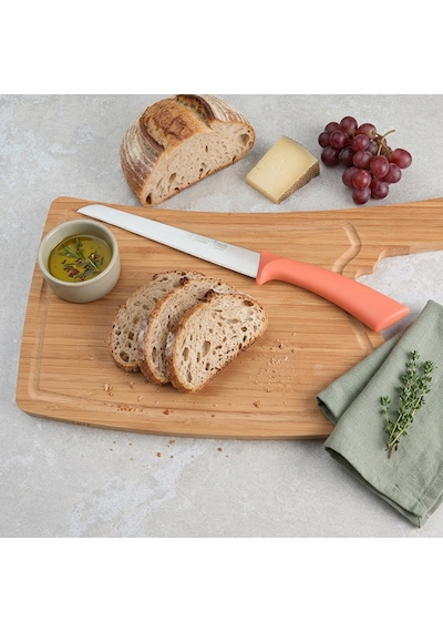 Aryıldız Mira Tırtıklı Ekmek Bıçağı Somon 17 Cm Renkli
