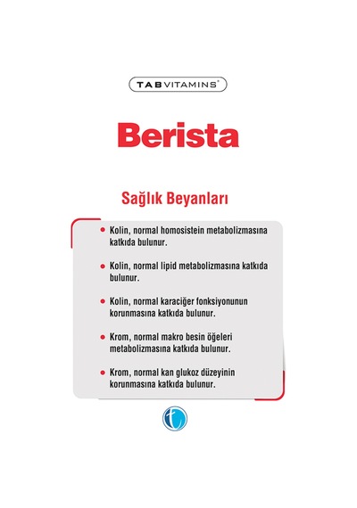 Tabvitamins Berista 60 Tablet Tanışma Paketi Shaker Hediyeli