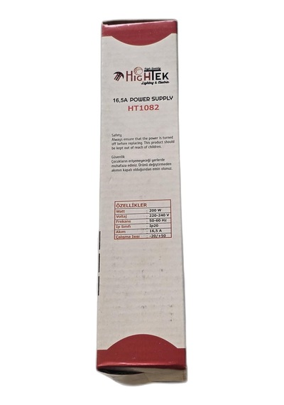 12v 16.5a Şerit Led Güç Kaynağı - 200w Metal Kasa Adaptör Ht1082