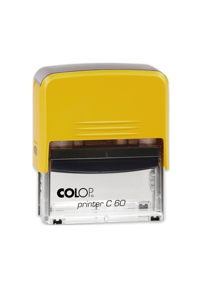 Colop Prınter C60 Sarı Kasa Siyah Keçe - 37 x 76 MM