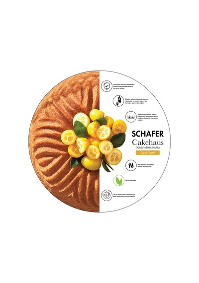 Schafer Cakehaus Kek Kalıbı+hazırlık Seti 6 Parça-siyah