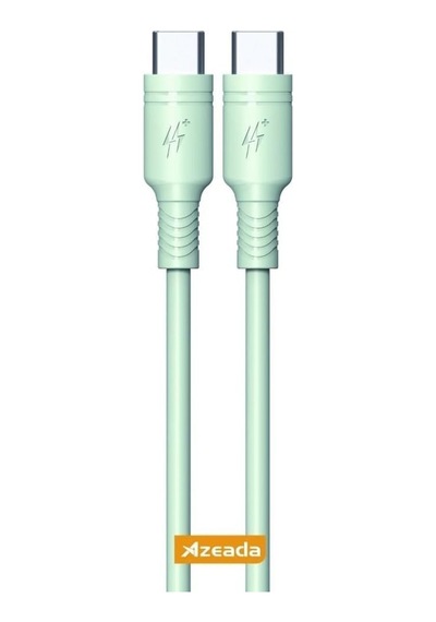 Azeada 60w Type-c To Type-c Şarj Ve Data Kablosu 1m Yeşil Pd-b82ay Yeşil, Type-c To Type-c