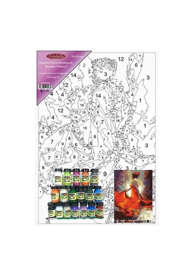 Artebella Numaralı Tuval Kompozit Boyama Antb0005 "Dansçı"35X50 C