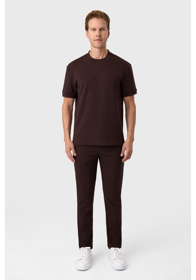 Back And Bond Regular Fit Örme Kahve Jogger Pantolon Çok Renkli