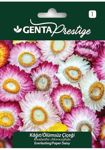 Genta Prestige Çiçek Tohumu Kağıt Ölümsüz Çiçeği