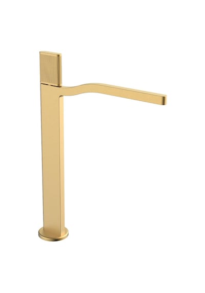 Fa-7022 Yüksek Lavabo Bataryası Mat Altın Renkli