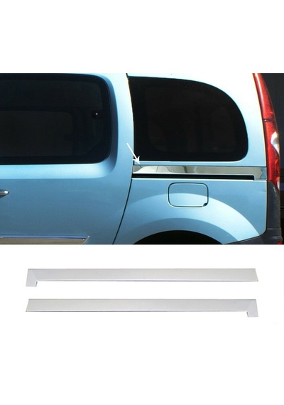 Renault Kangoo 2008 Üzeri Krom Sürgü Nikelajı 2 Pcs P.çelik