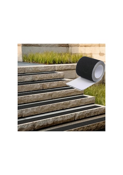 Siyah Merdiven Ve Zemin Kaydırmaz Kaymaz Bant 150mm X 25mt Evimdeyokyok