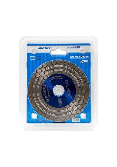 Master 504975 Petek 115 Mm İnce Çapaksız Mermer Granit Fayans Kesme Taşlama