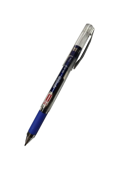 Mavi İmza Kalemi 1.0mm 1 Adet Mikro İmza Kalemi Yeni Kasa Mk-8526 Kalın Uçlu Pilot Kalemi Mavi Mürekkepli Okul Ofis Büro