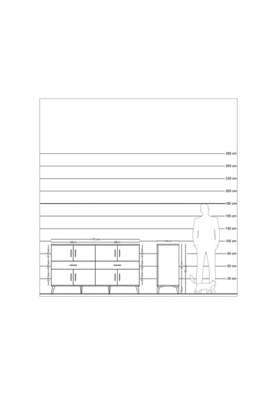 Hyperion Konsol 4 Raflı 2 Çekmeceli 8 Kapaklı 176x44x99 Çam-antra Çam-antrasit/çam Hyperion Konsol 4 Raflı 2 Çekmeceli 8 Kapaklı 176x44x99 Çam-antra Çam-antrasit/çam