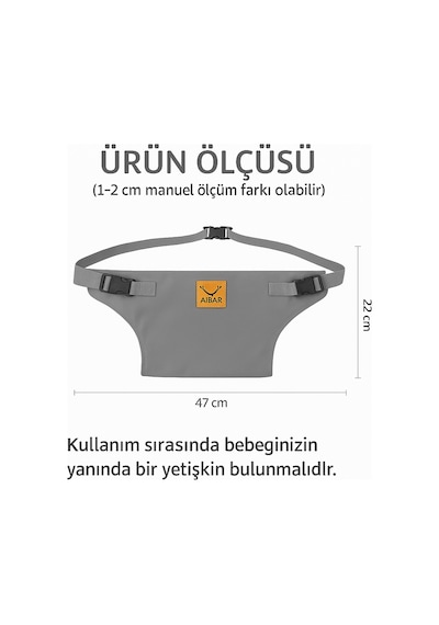 Aibar Taşınabilir Güvenli Mama Sandalyesi - Taşıma Keseli