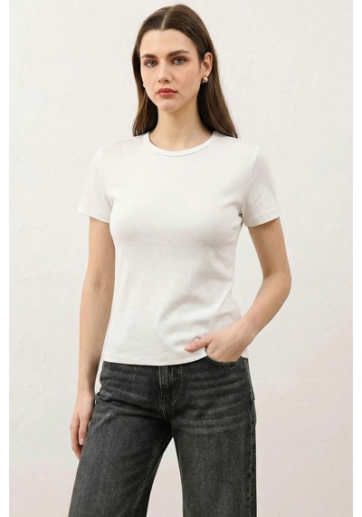 Antioch Kadın Basic T-shirt Beyaz