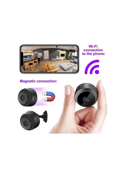 Mini Wifi Küçük Hd Kamera Kablosuz Güvenlik Kamerası Taşınabilir Mikro Hareket Algılama/gece Görüş