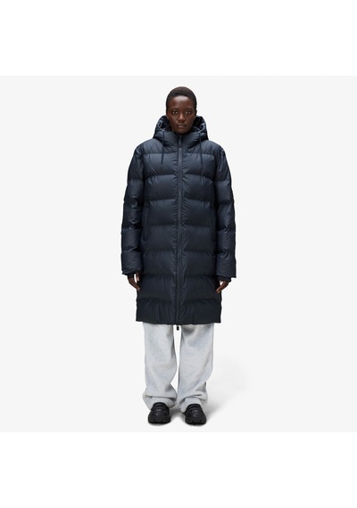 Rains Alta Long Puffer Unisex Lacivert Mont