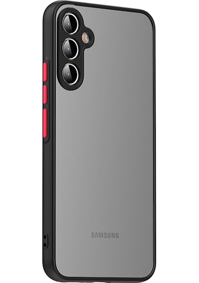 Samsung Galaxy Uyumlu A54 Kılıf Zore Arkası Mat Sert Silikon Hux Kapak