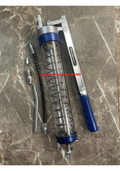 Mrs Şeffaf Gres Yağ Pompası Yüksek Basınçlı Gres Yağ Basma Pompası 600cc 5pcs