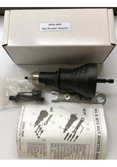 Somun Perçin Adaptörü M3-m6 Matkap için 1/4"