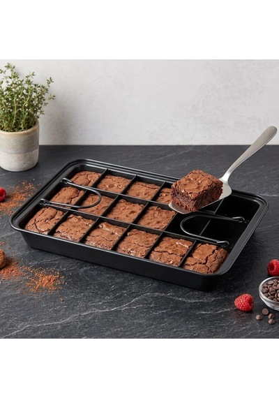 Deconox 18 Bölmeli Kare Kesim Brownie Ve Kek Kalıbı Diğer