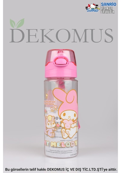 Dekomus İle Yeni Sezon Lisanslı My Melody 500 Ml Matara "ıslak Mendil Hediyeli" Beyaz