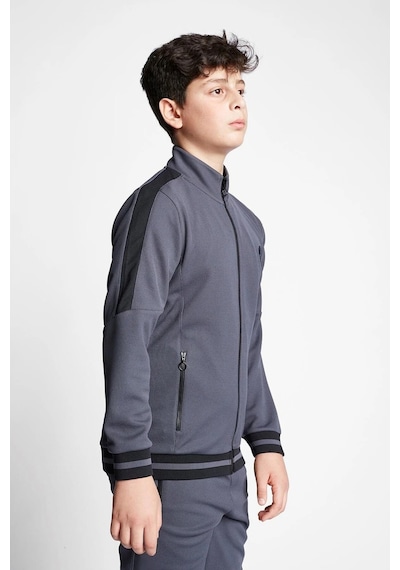 Lescon 23b-3124 Fermuarlı Üst Çocuk Sweatshirt 001 Antrasit