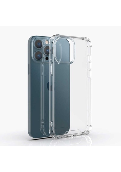 Apple Uyumlu iPhone 13 Pro Max Kılıf Zore Nitro Anti Shock Silikon Renksiz