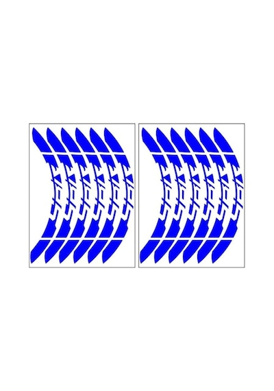 Reflektör Mavi Yamaha Ybr Uyumlu Büyük 1 Set Jant Şeridi
