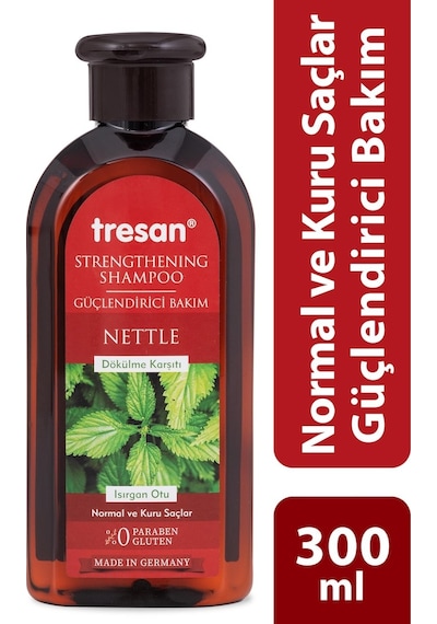 Tresan Normal ve Kuru Saçlar için Dökülme Karşıtı Isırgan Otu Bakım Şampuanı 300 ML