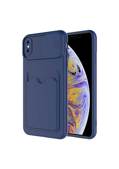 Goocamp Apple Uyumlu iPhone Xs 5.8 Kılıf Kartix Kapak - Kırmızı Kirmizi