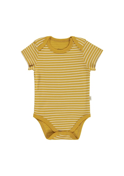 Civil Baby 5 Li Araç Baskılı Çizgi Empirmeli Kısa Kol 0-36 Ay Çıtçıtlı Badi - Kırmızı