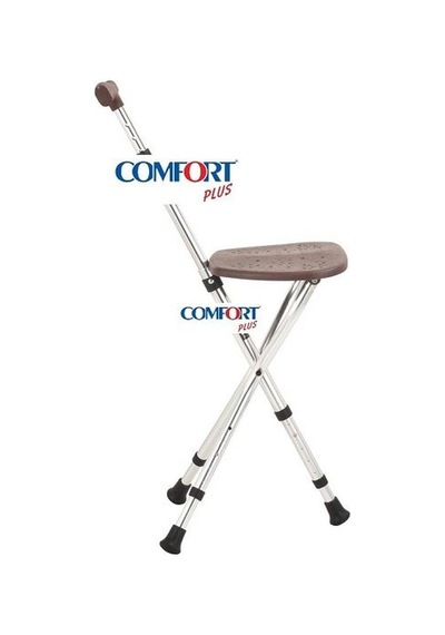 Medikaltec Comfort Plus Dm-74 Oturaklı Baston Yüksekliği Ayarlanır