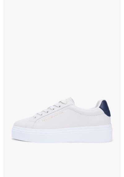 Tommy Hilfiger Th Chic Cupsole Kadın Bej Platform Taban Sneaker-13411 Bej