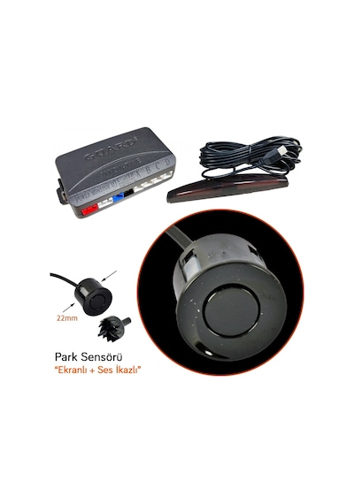 Guard Park Sensörü Led Ekranlı Uzay Model Ses İkazlı Siyah Ps.uz.678