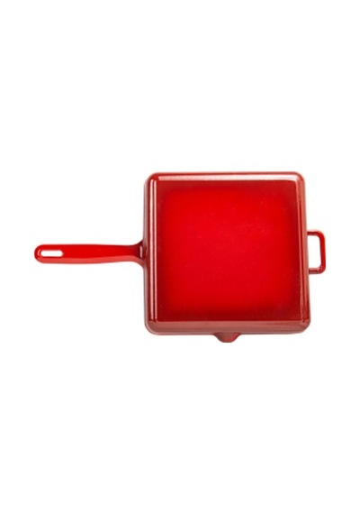 Sürel Kırmızı Kare Izgara Tava 30 Cm