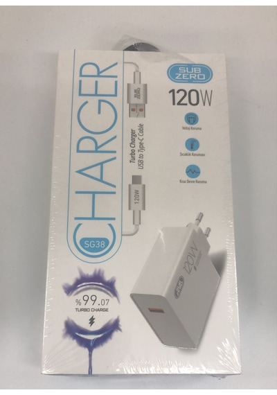 Sub Zero Sg38 120w Turbo Charger Maksimum Güç, Ultra Hızlı Şarj