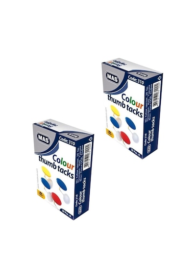 Mas 310 Renkli Raptiye Pvc Kaplı 2 Adet
