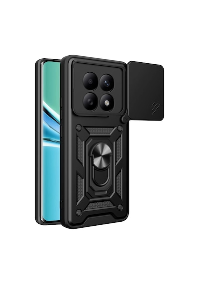 Uray Store Xiaomi Redmi Note 15 4g Pars Lens Yüzüklü Silikon - Siyah