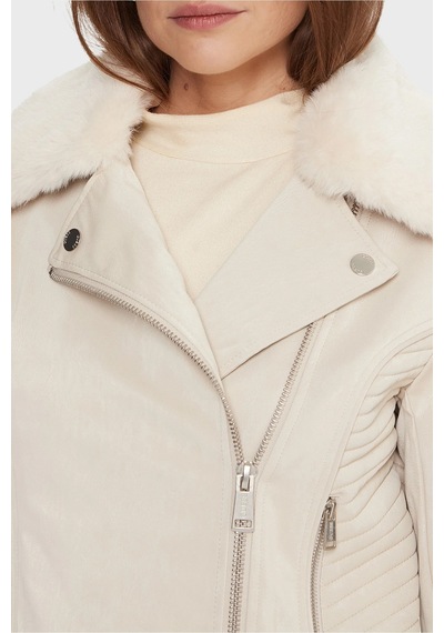 Guess Bayan Ceket W5bl35 W2820 A115 Bej Bej