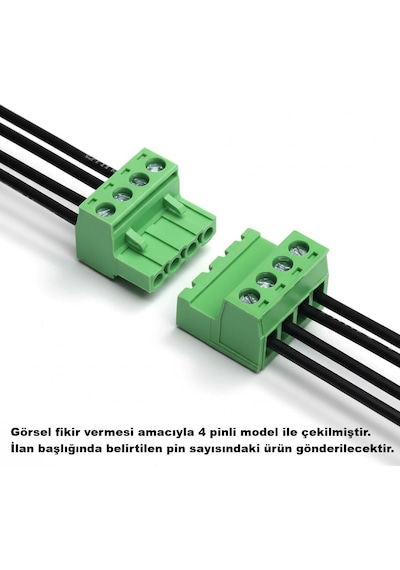 14 Pin Oto Soket Konnektör Takımı Kablo Birleştirme Fişi Yeşil Klemens