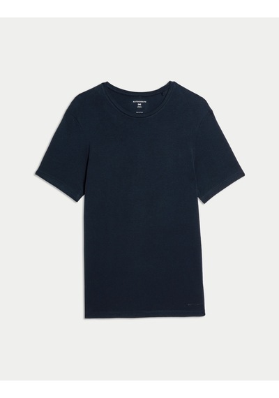Marks & Spencer Supima Pamuk Pijama Üstü T07001602A Lacivert
