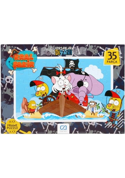 +3 Yaş Kral Şakir 35 Parça Frame Puzzle Ca-5049 (Ca Games)